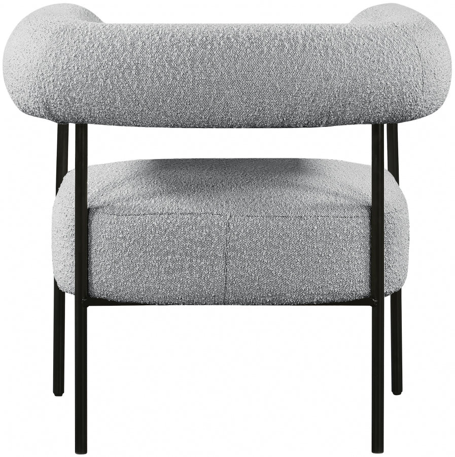 Fauteuil d'appoint rembourré en chenille Vivi