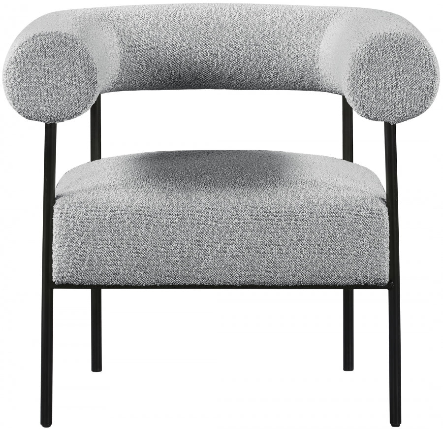 Fauteuil d'appoint rembourré en chenille Vivi
