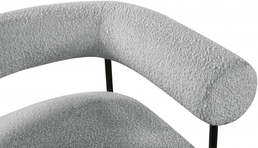 Fauteuil d'appoint rembourré en chenille Vivi