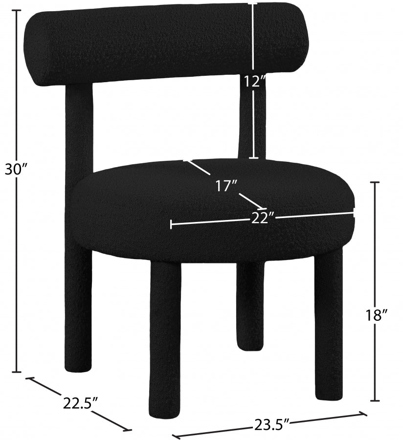 Fauteuil d'appoint rembourré en chenille Vivi