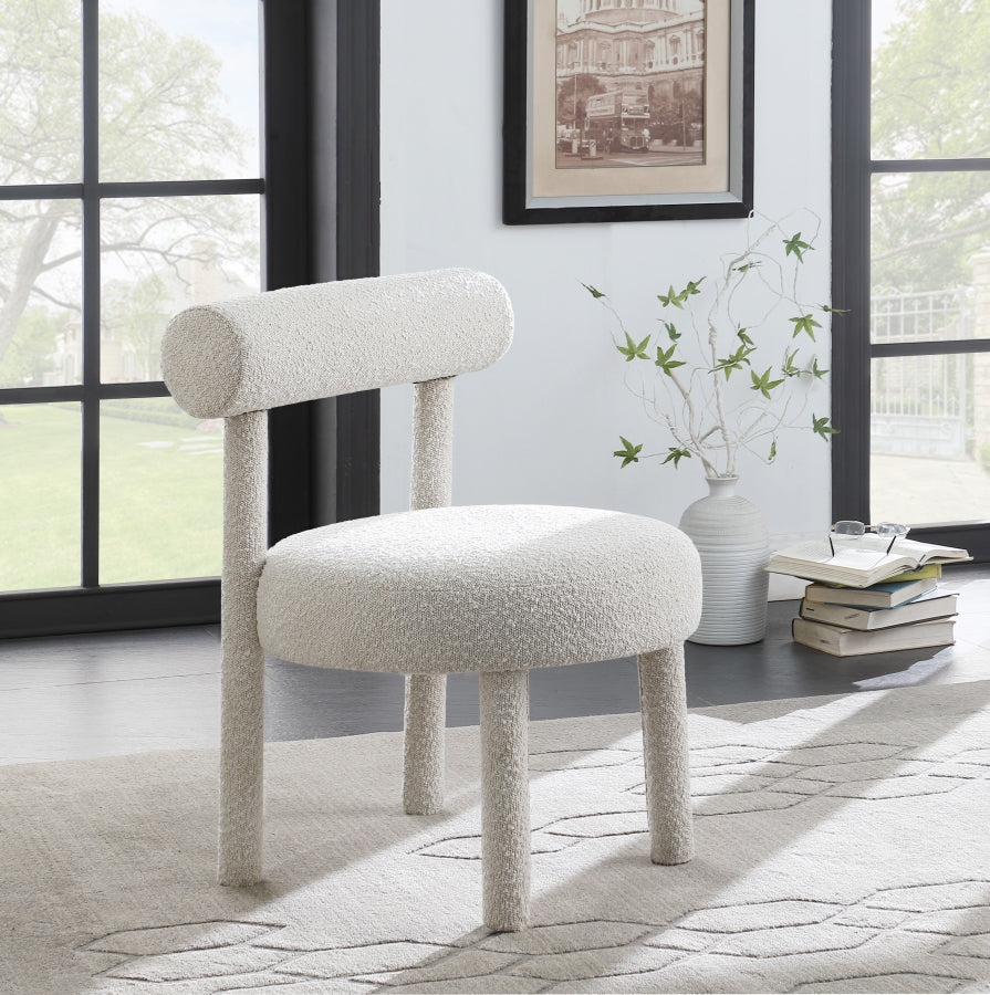 Fauteuil d'appoint rembourré en chenille Vivi