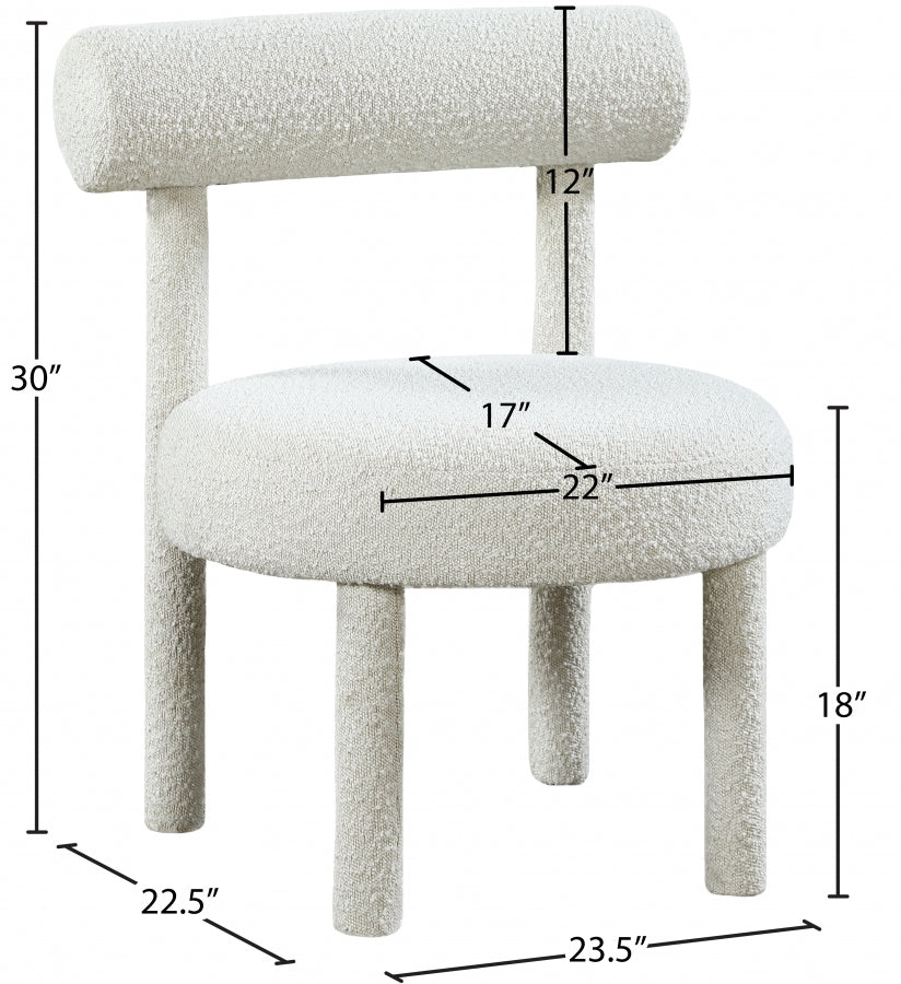 Fauteuil d'appoint rembourré en chenille Vivi