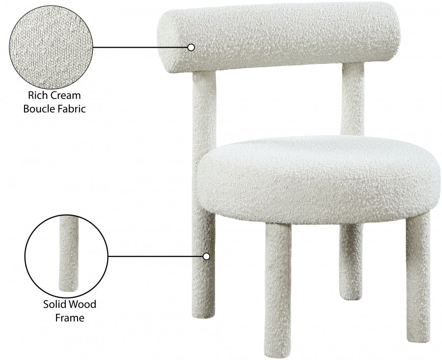 Fauteuil d'appoint rembourré en chenille Vivi
