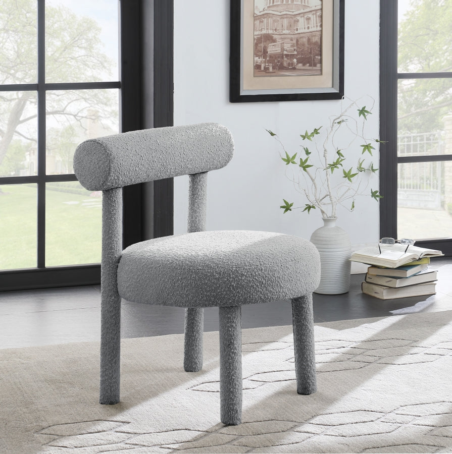 Fauteuil d'appoint rembourré en chenille Vivi