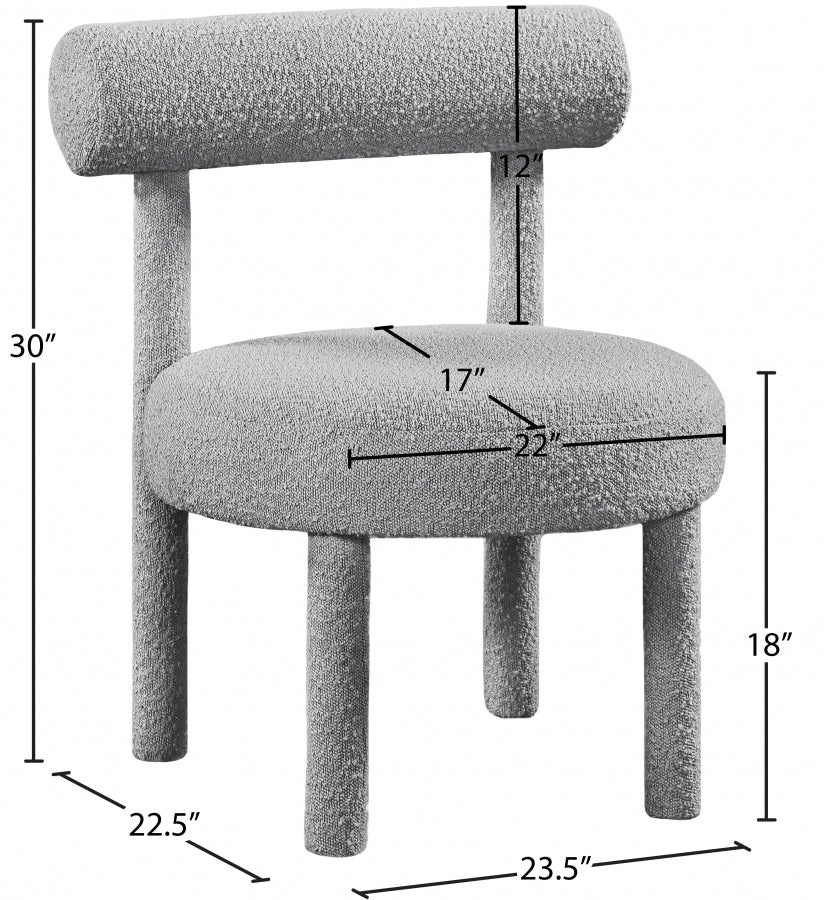Fauteuil d'appoint rembourré en chenille Vivi