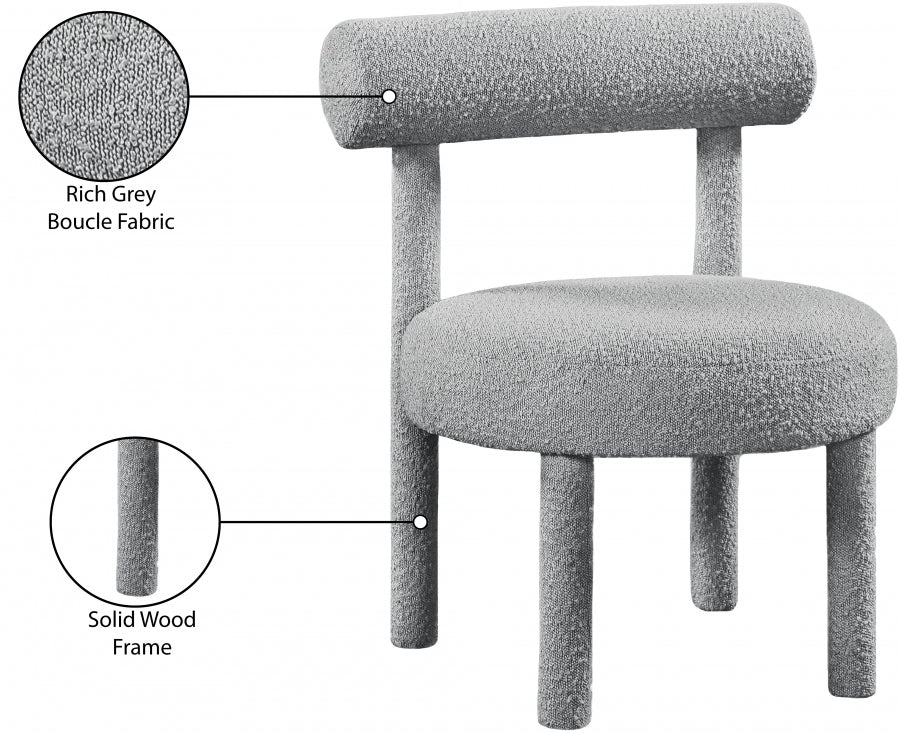 Fauteuil d'appoint rembourré en chenille Vivi