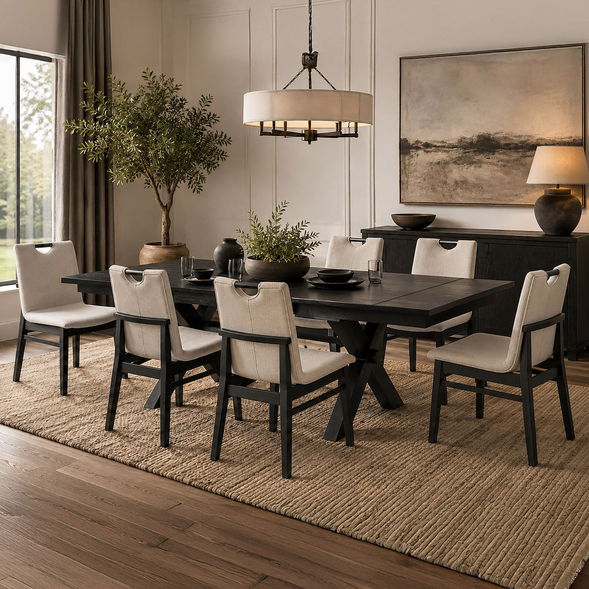 Argyle Dining Table with Extension, 66"-94"