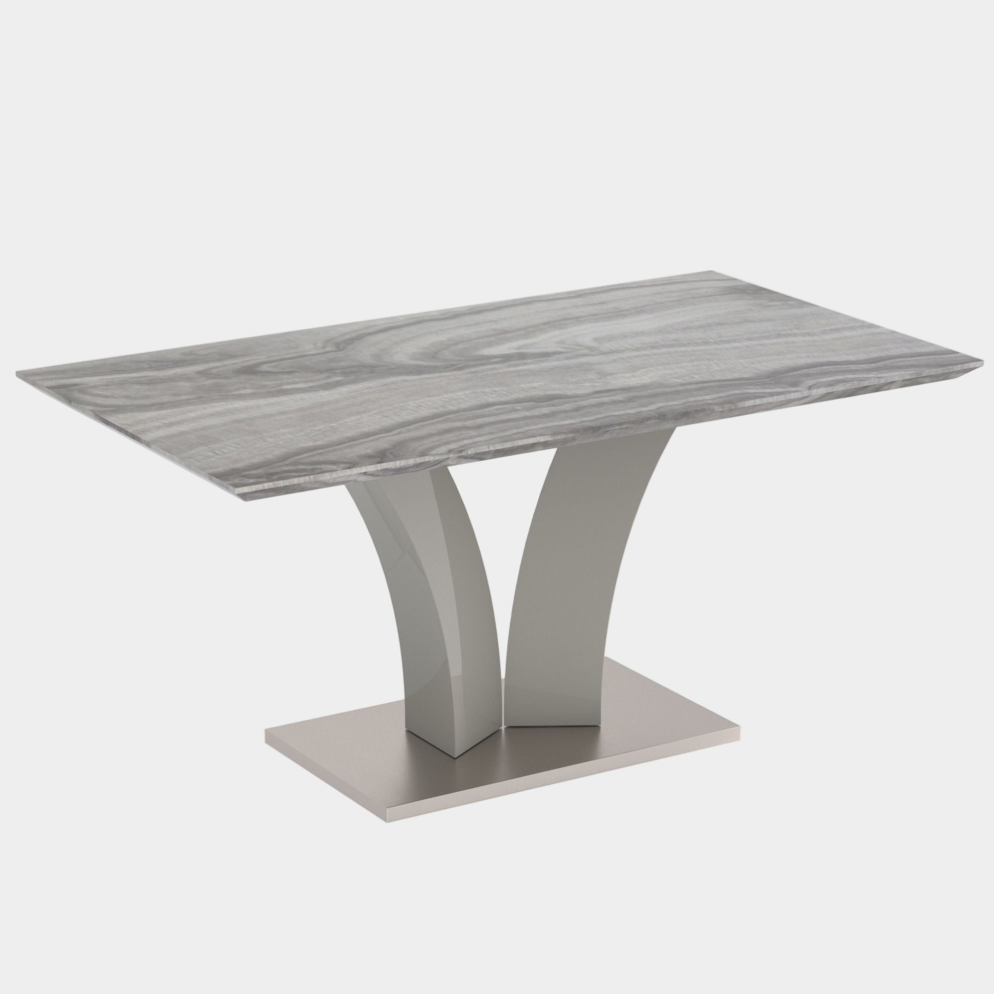 Napoli Rectangular Dining Table in Light Grey