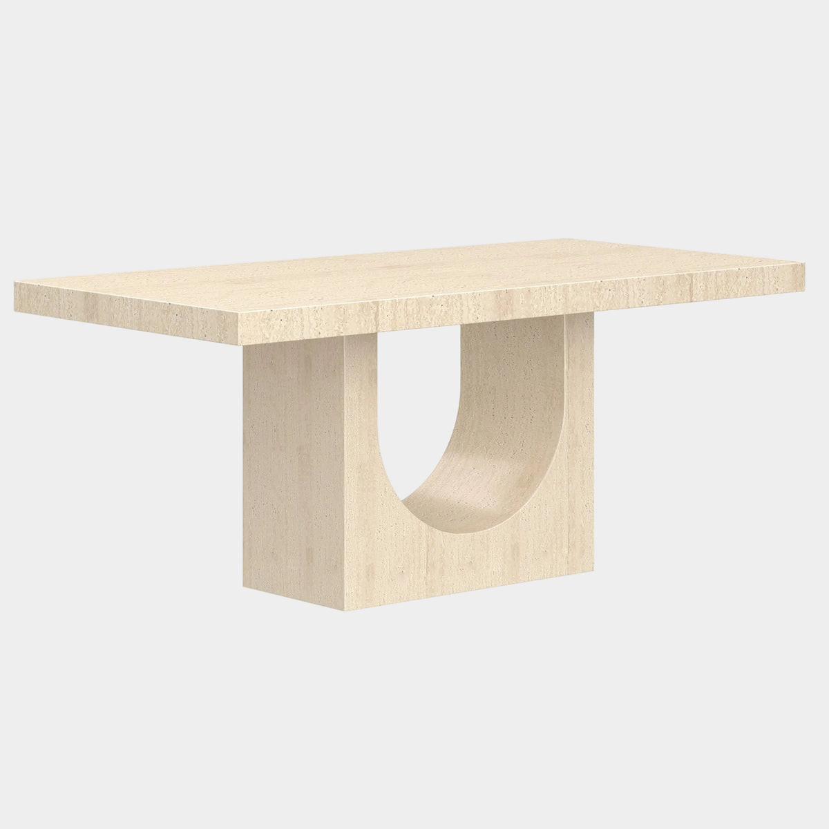 Aurelia Rectangular Dining Table in Travertine
