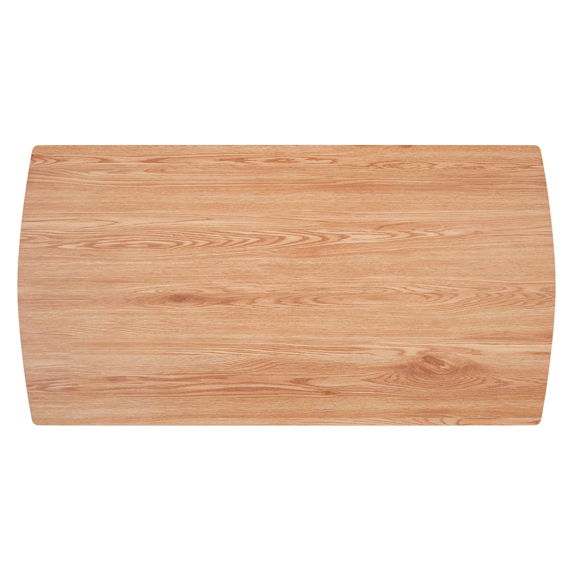 Leon Rectangular Dining Table in Natural and Black