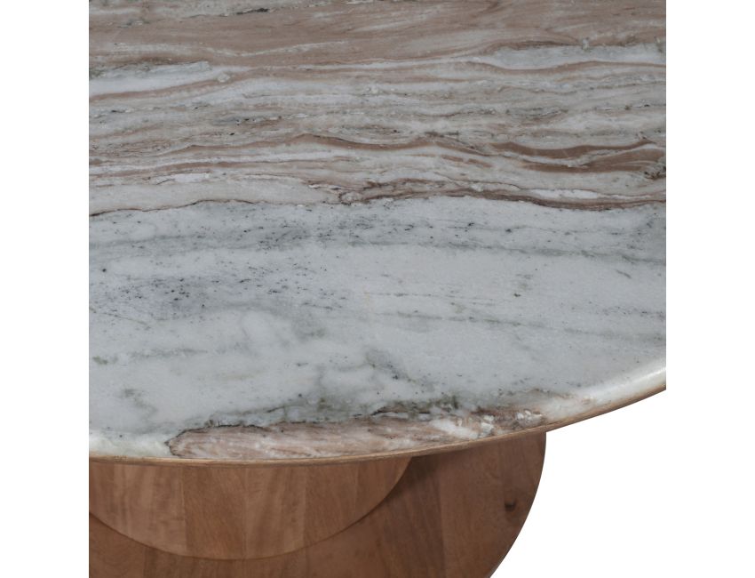 Martina 50" Round Dining Table - Walnut