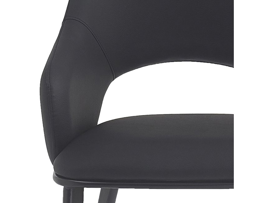 Denzel Dining Chair - Set of 4 in Black and Black