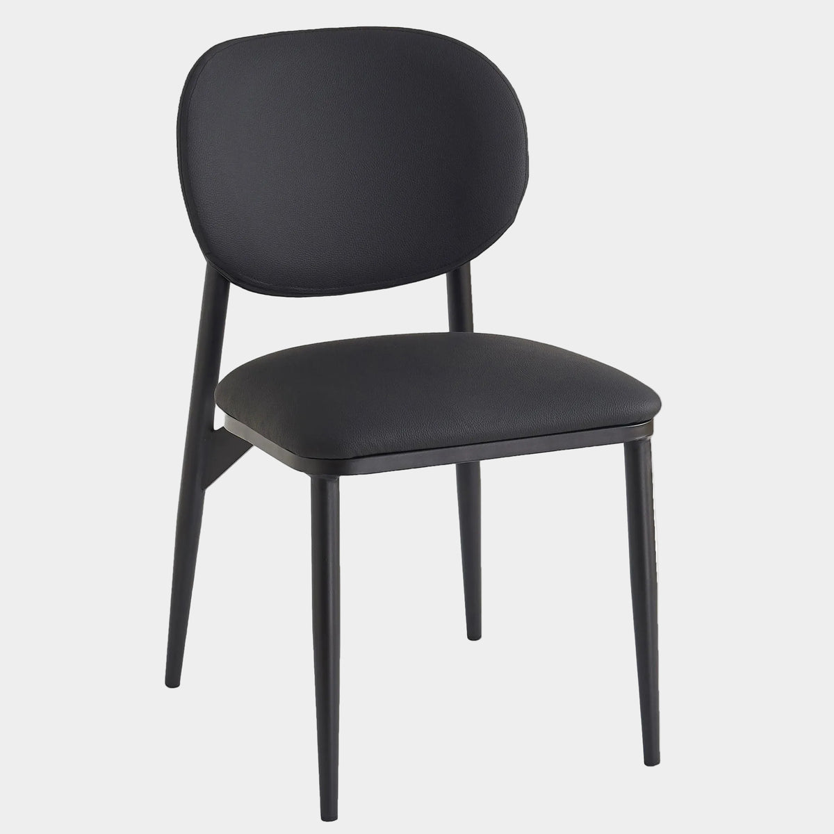 Gideon Dining/Lounge Chair, Set of 4 in Black and Black