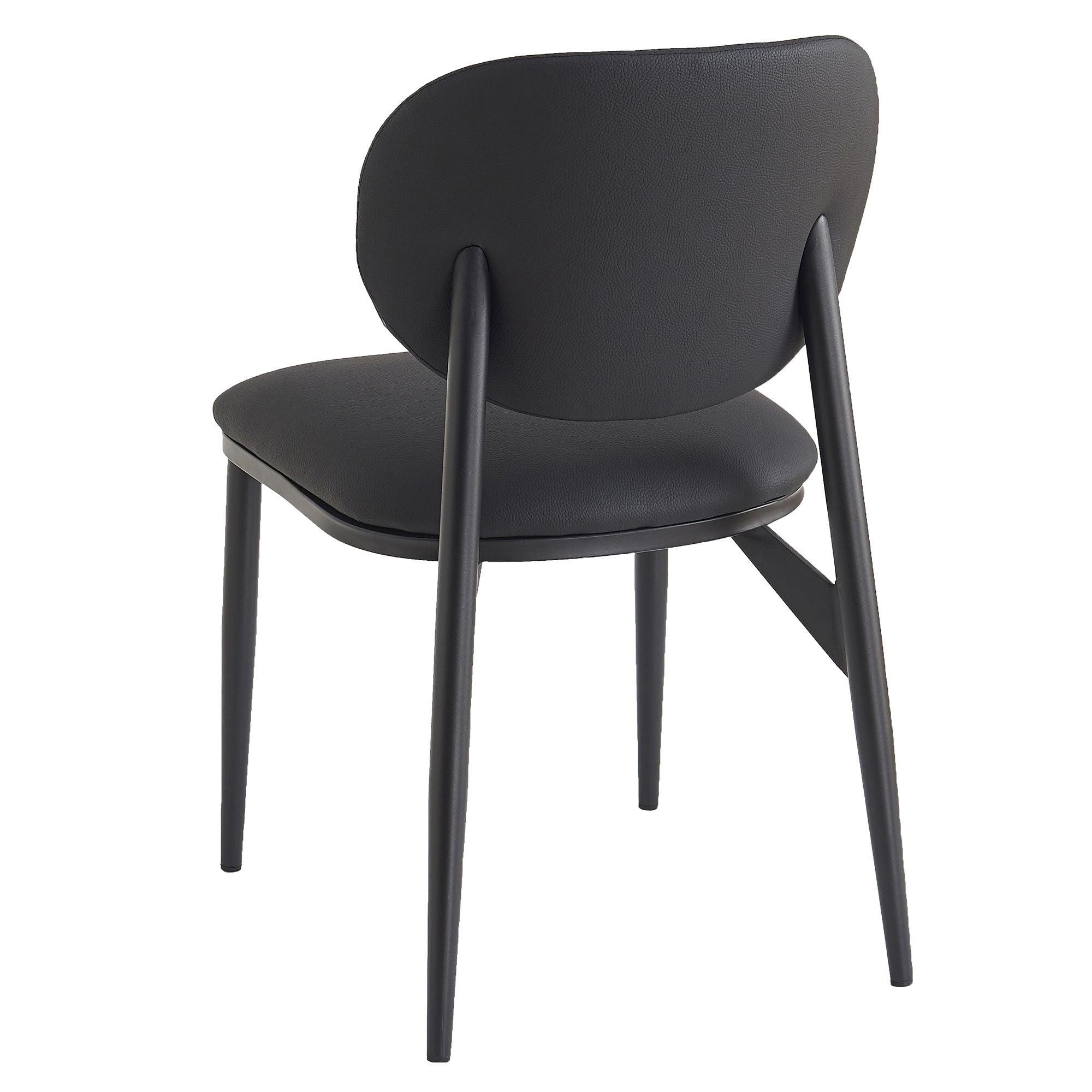Gideon Dining/Lounge Chair, Set of 4 in Black and Black
