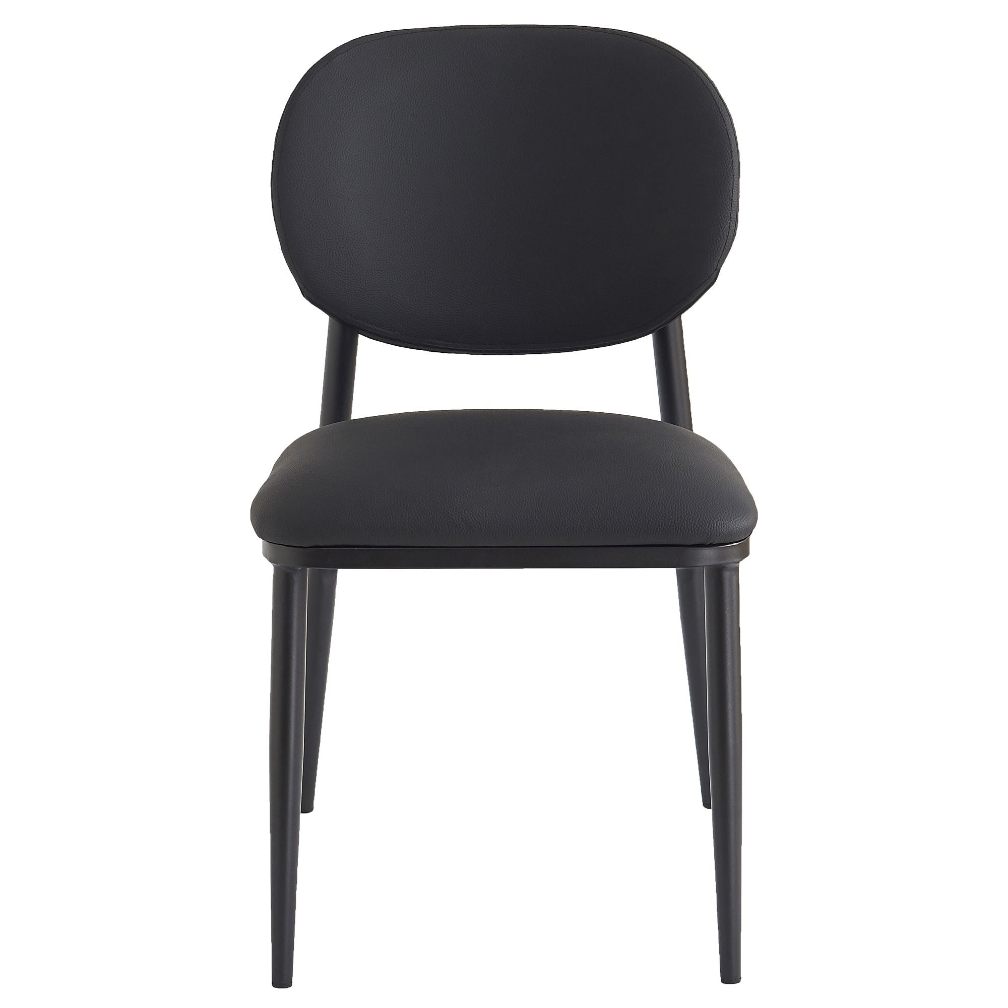 Gideon Dining/Lounge Chair, Set of 4 in Black and Black