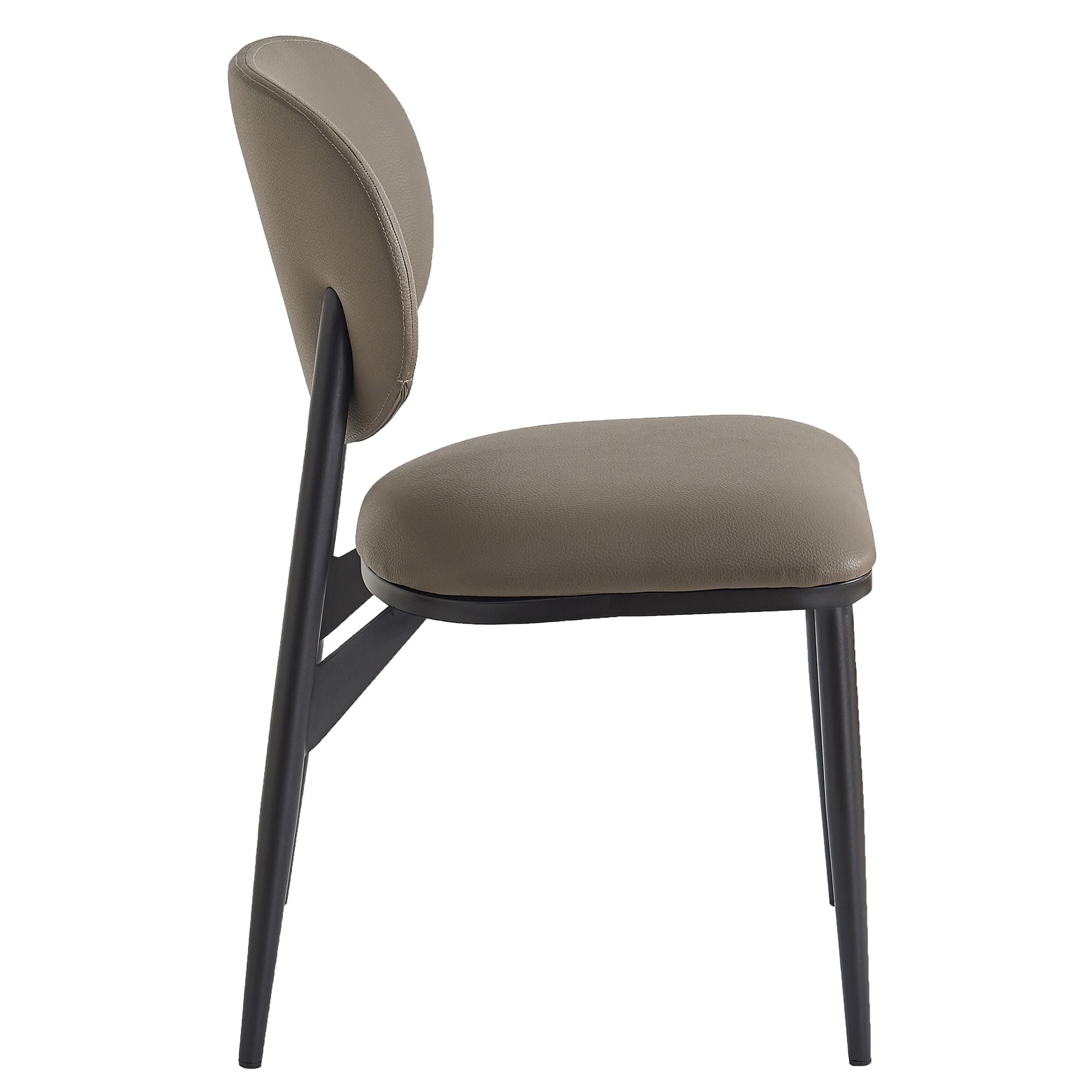 Gideon Dining/Lounge Chair, Set of 4 in Black and Black