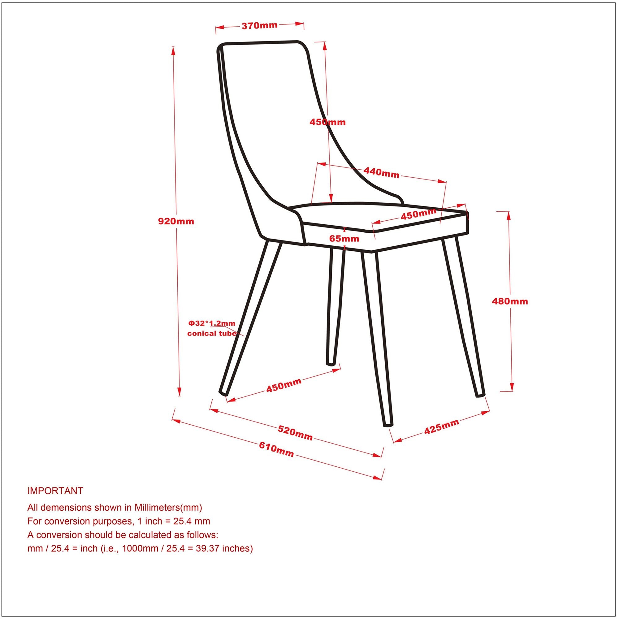 Cora Fabric Dining Chair, set of 2, in Beige and Walnut