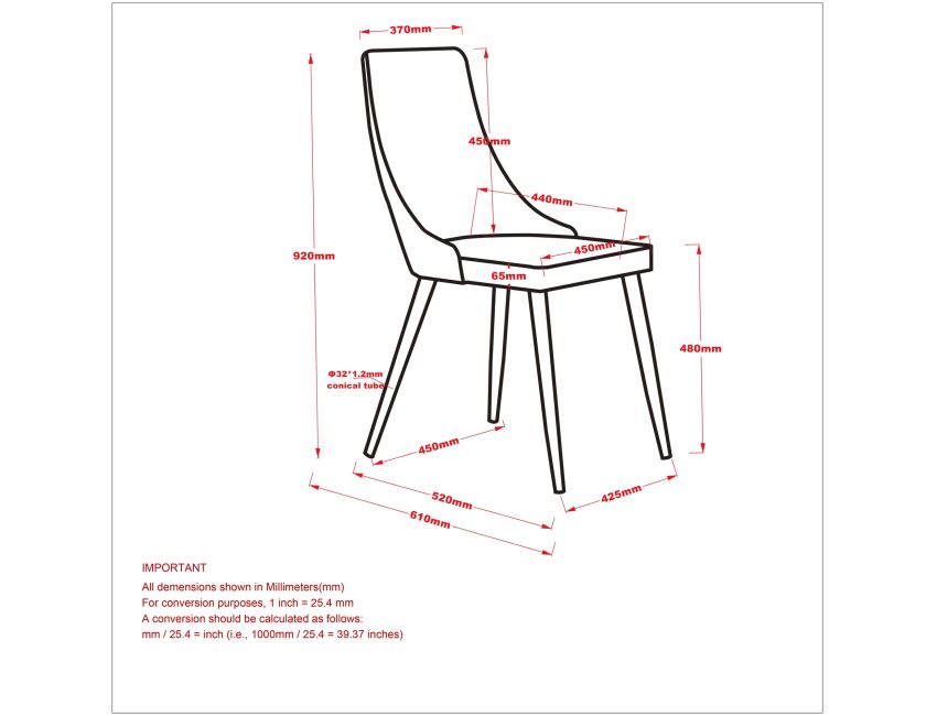 Cora Faux Leather Dining Chair, set of 2, in Light Grey and Walnut