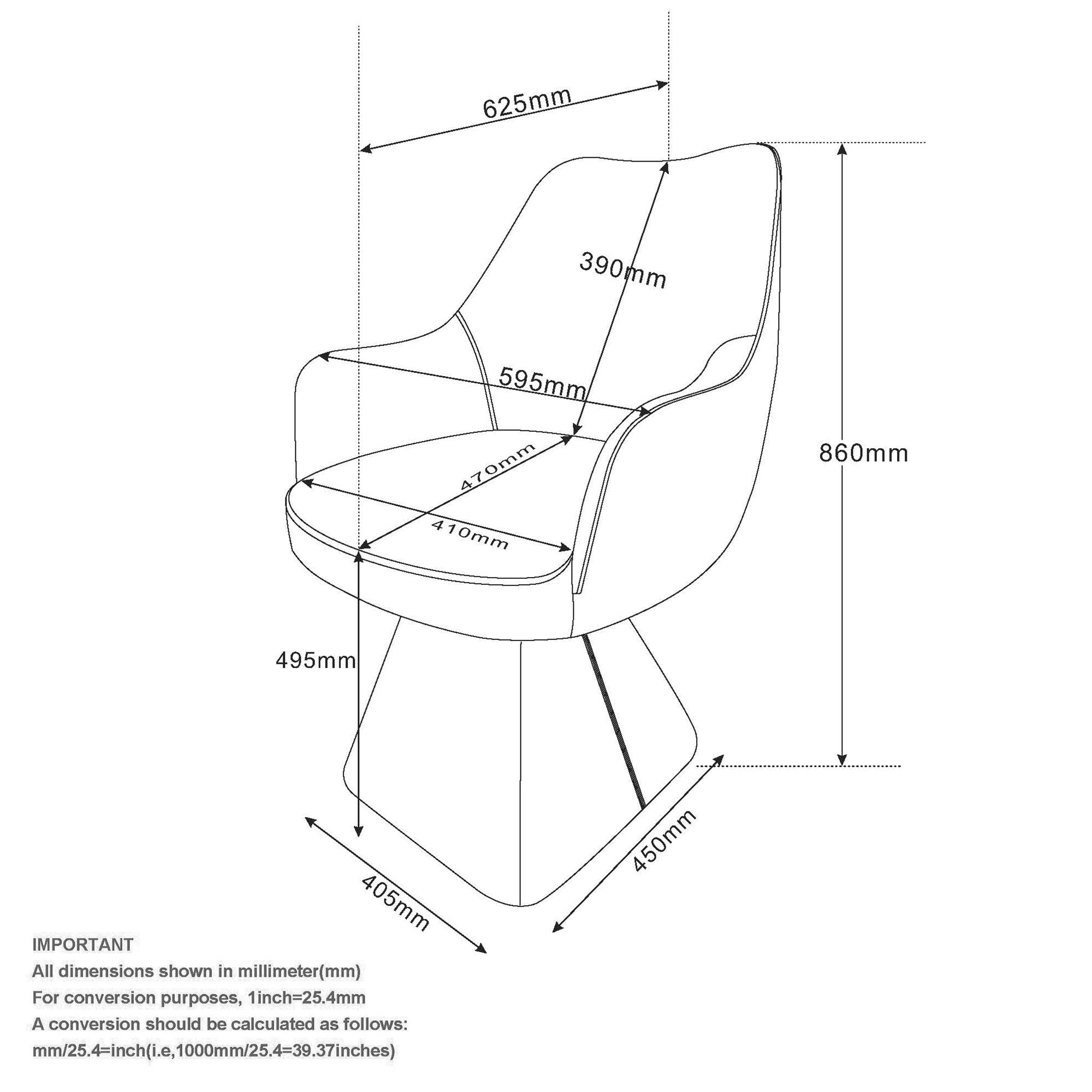 Caprese Dining Chair in Brown