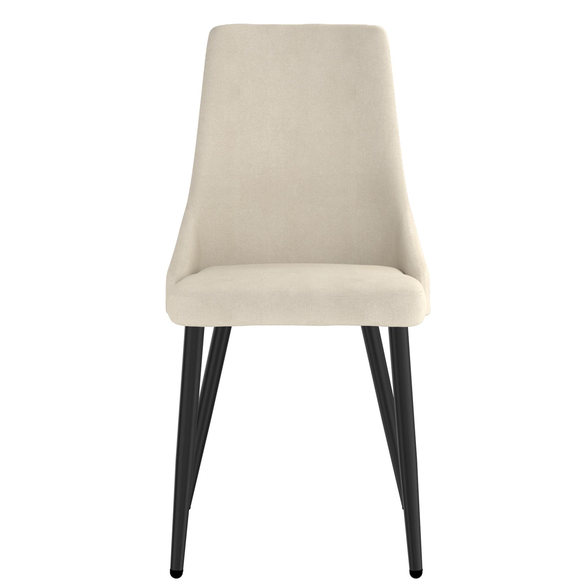 Venice Dining Chair, set of 2, in Beige and Black