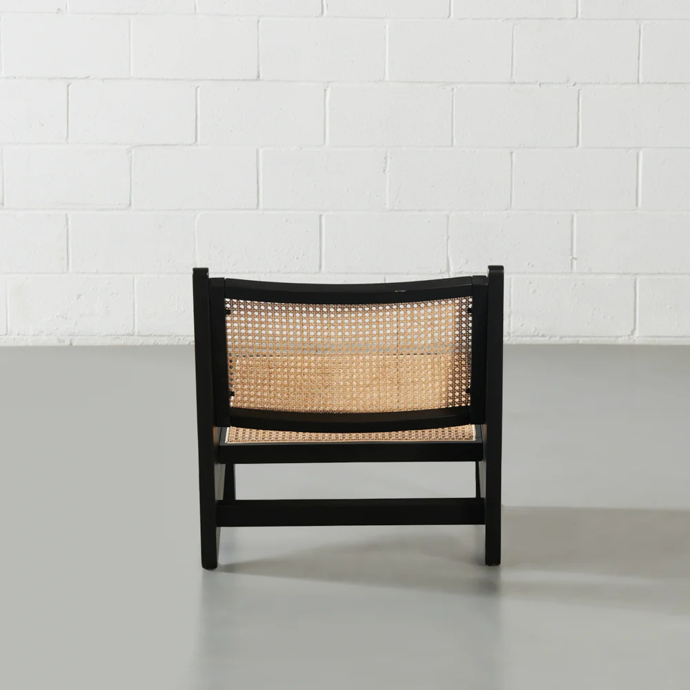 CANBERRA - Black Wood Lounge Chair