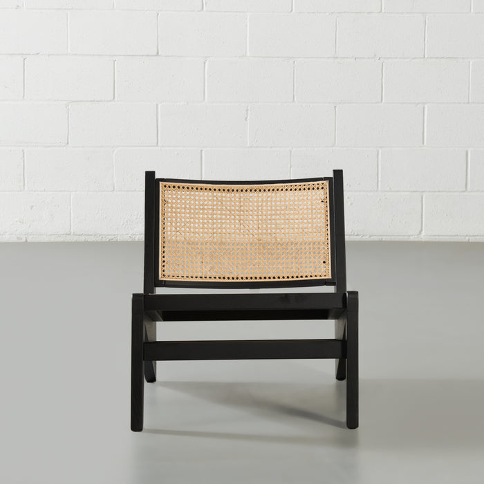 CANBERRA - Black Wood Lounge Chair