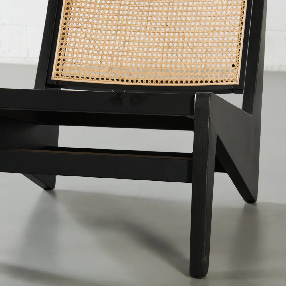 CANBERRA - Black Wood Lounge Chair
