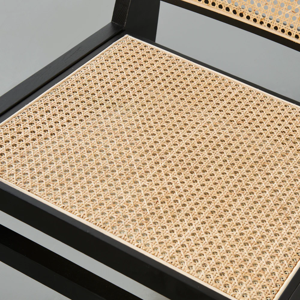 CANBERRA - Black Wood Lounge Chair