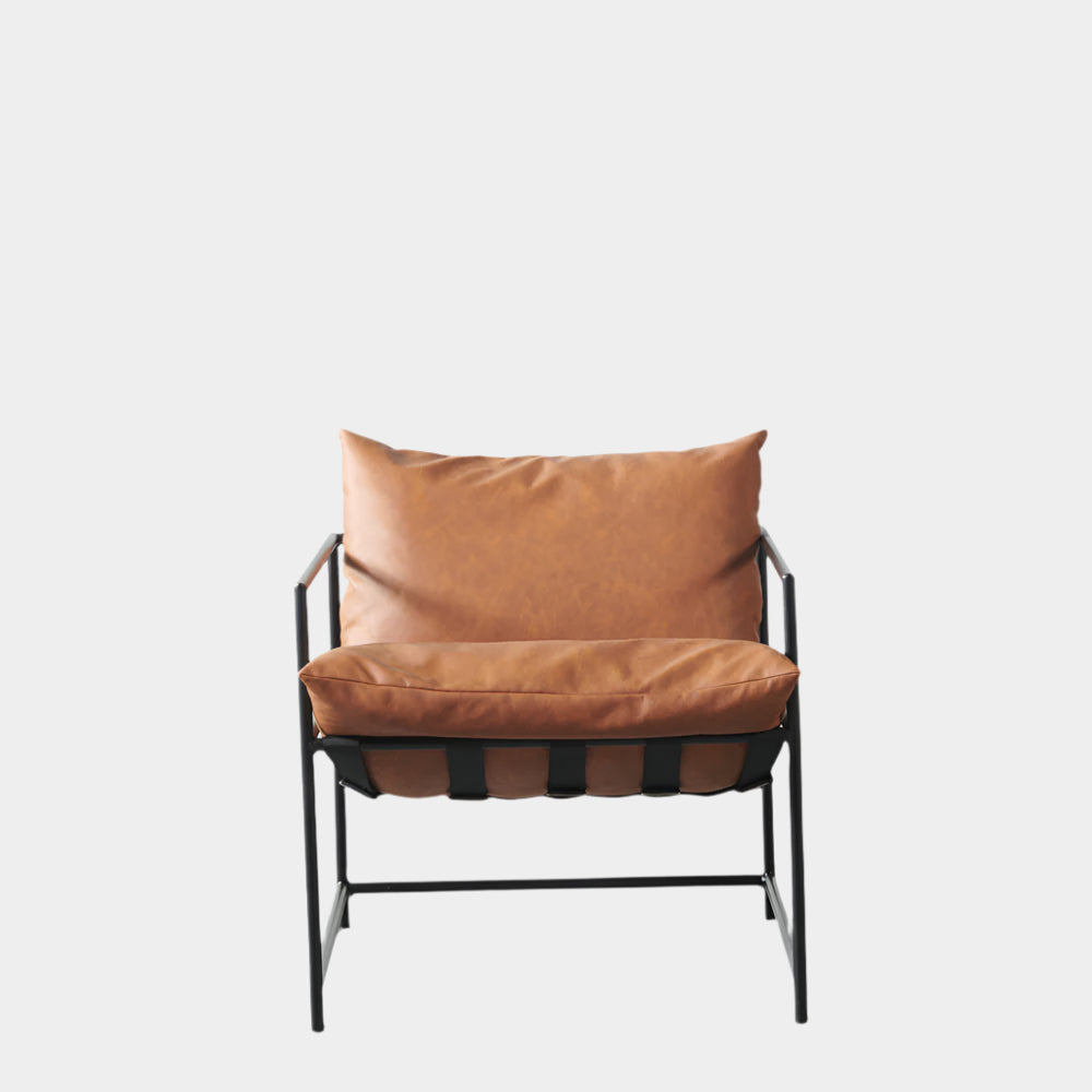 KYOTO - Brown Vegan Leather Chair
