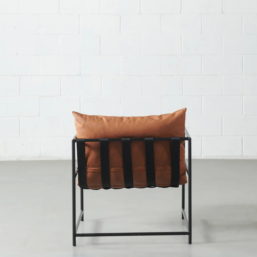 KYOTO - Brown Vegan Leather Chair