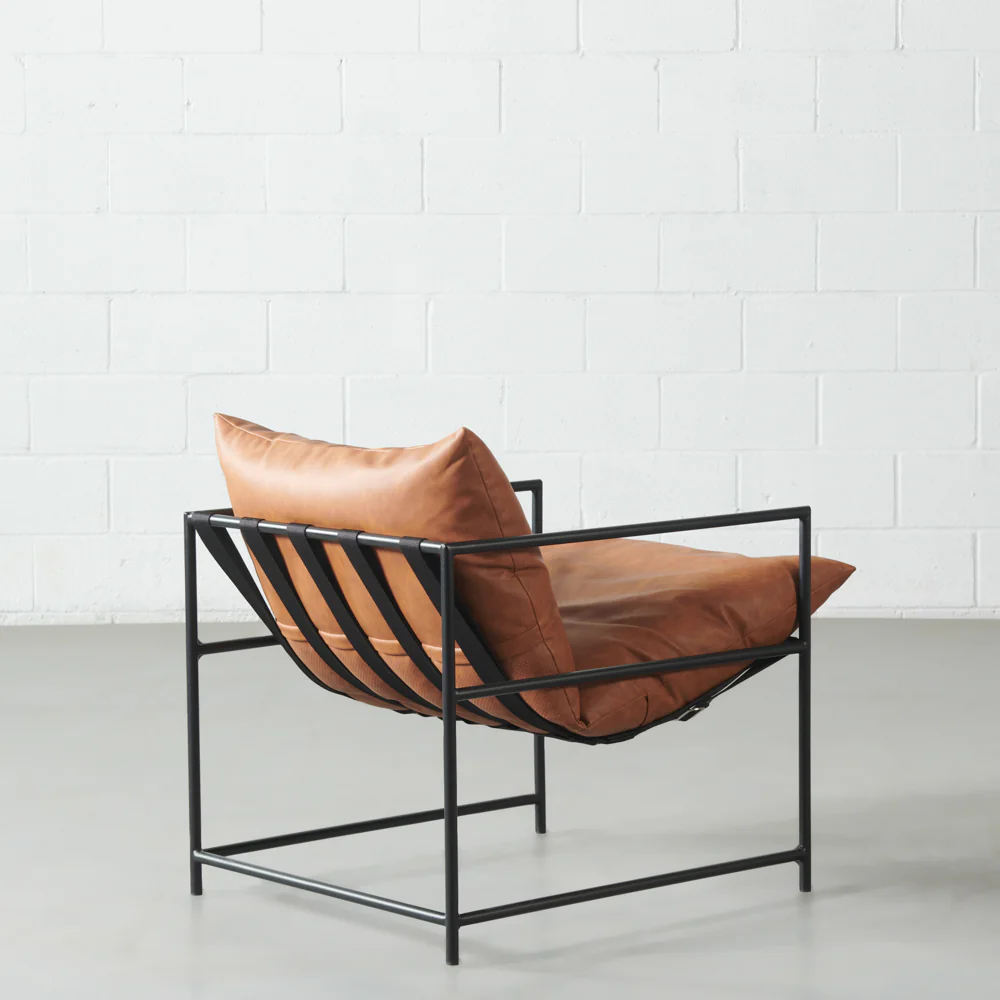 KYOTO - Brown Vegan Leather Chair