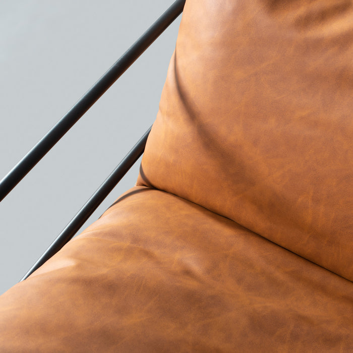 KYOTO - Brown Vegan Leather Chair