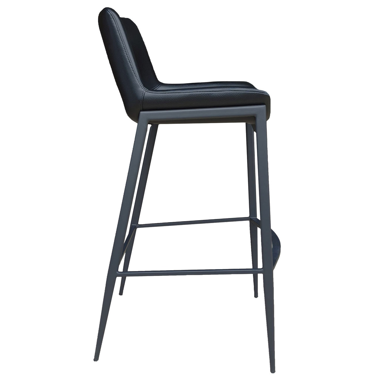Icona Black Top Bar Stool
