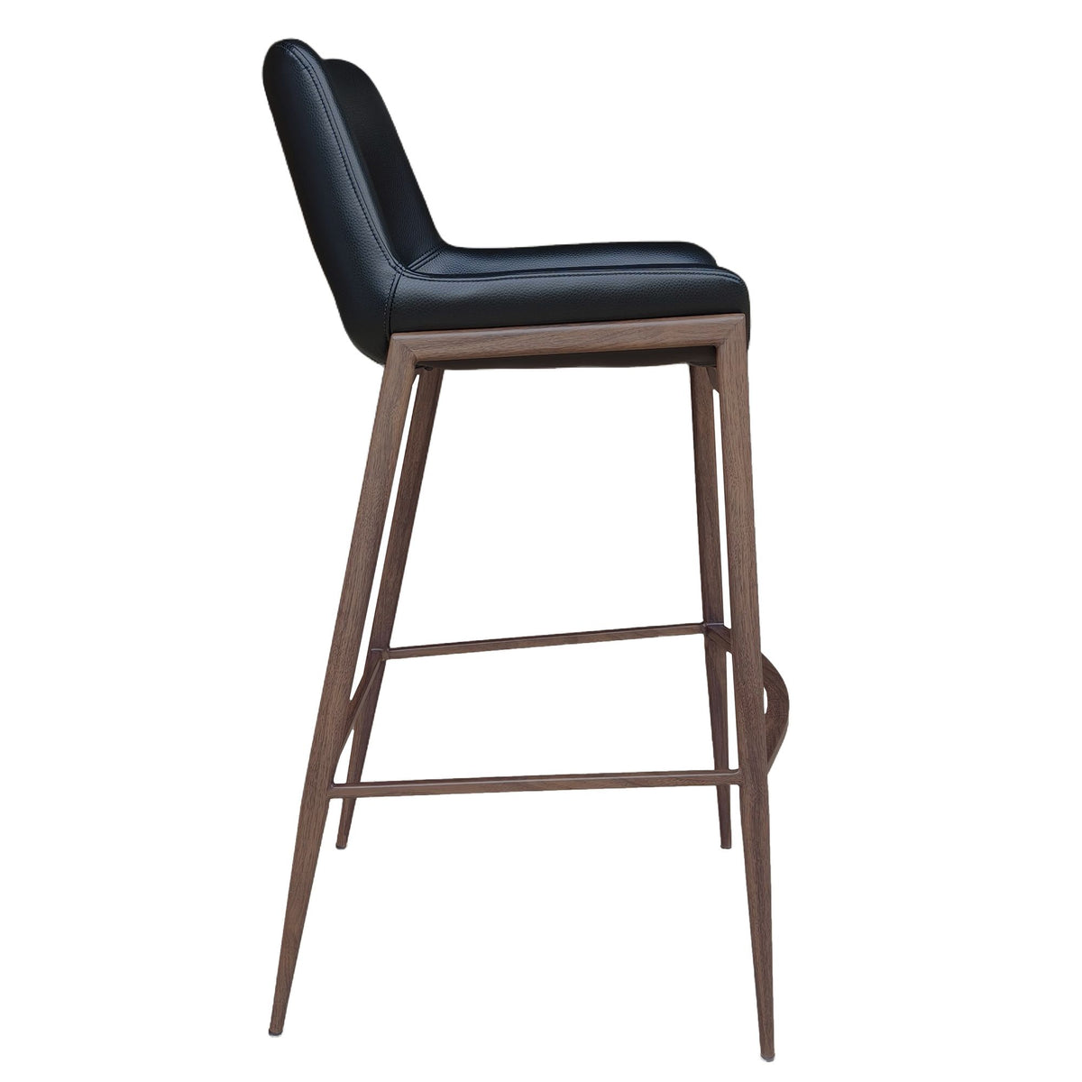 Icona Black Top Bar Stool