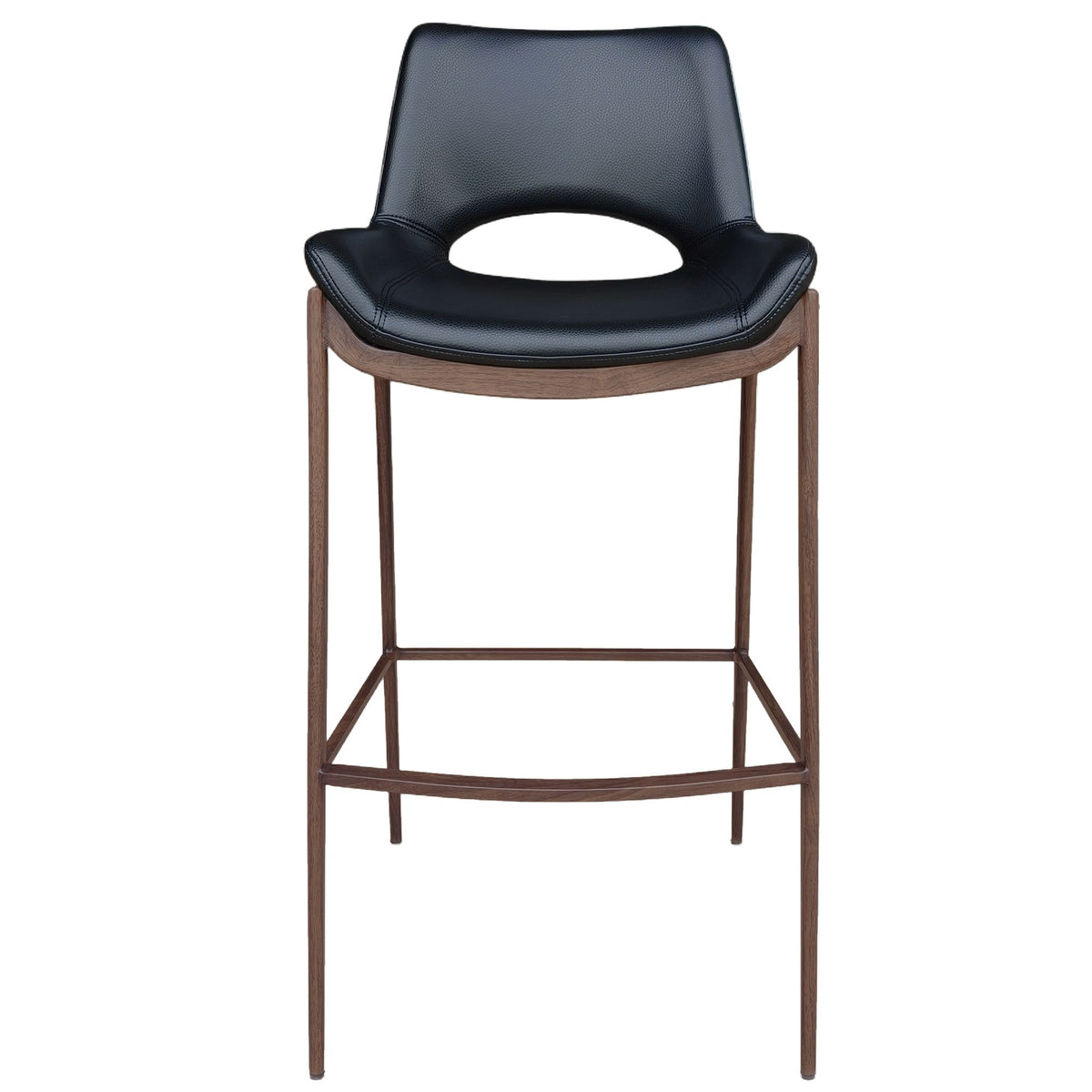 Icona Black Top Bar Stool