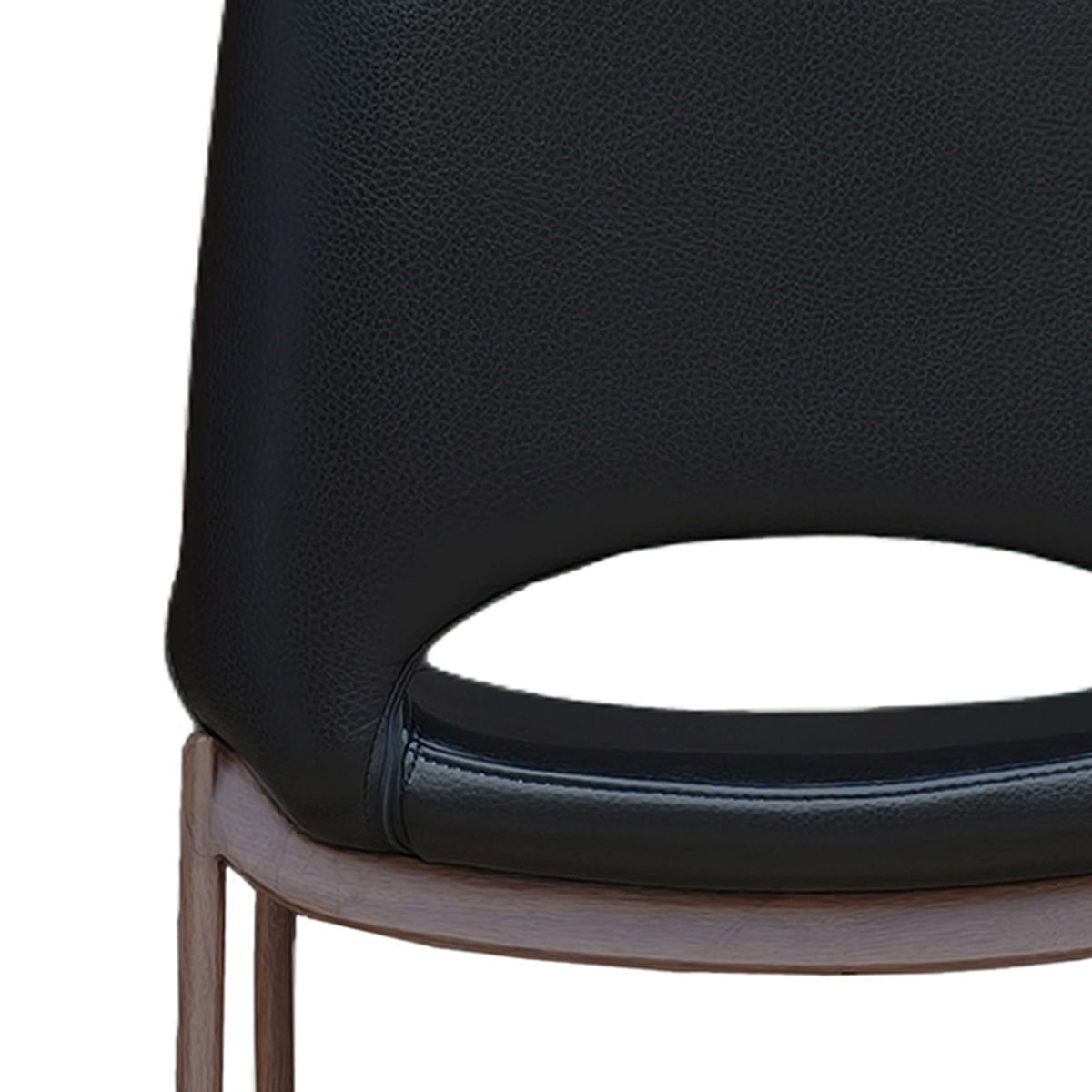 Icona Black Top Bar Stool