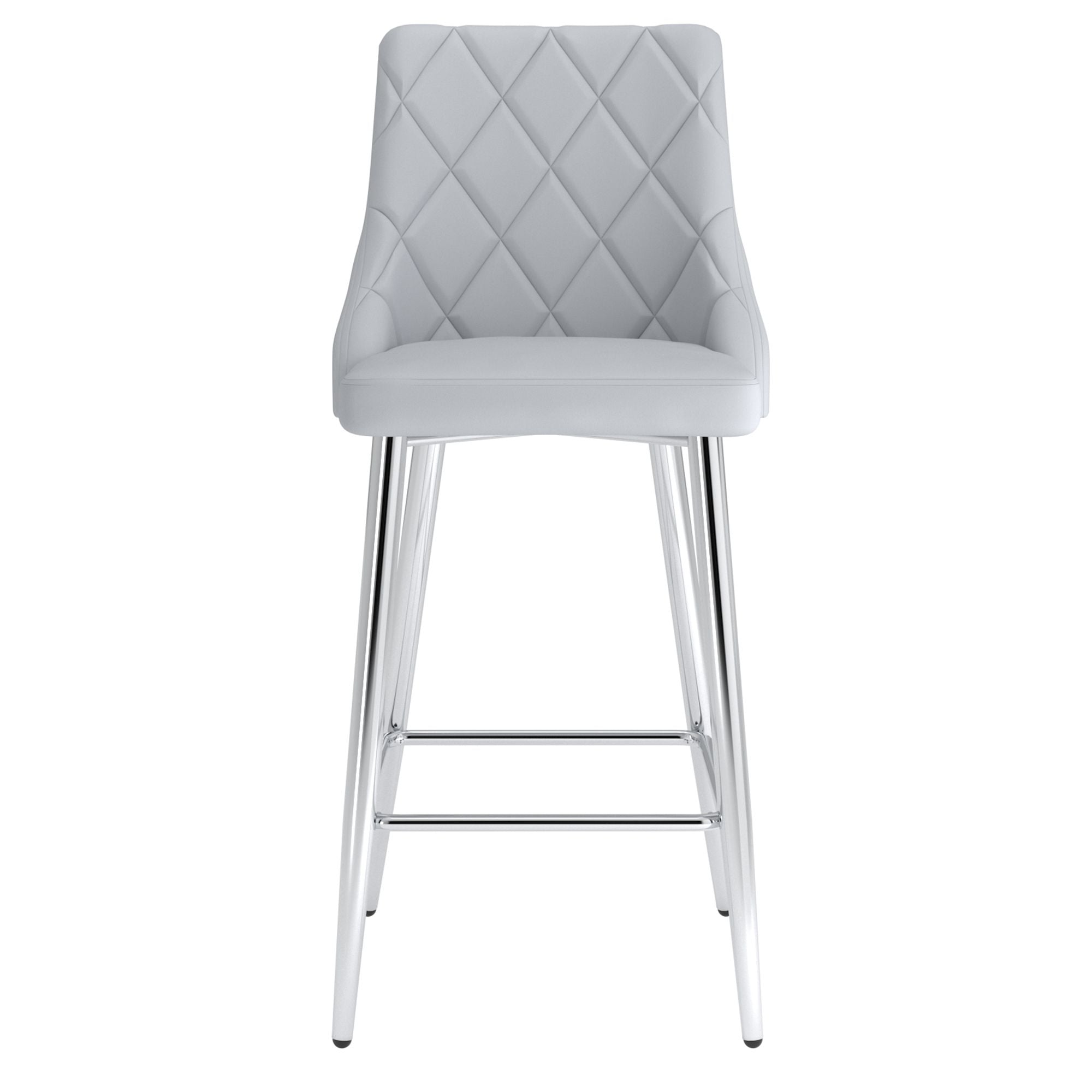 Devo 26" Counter Stool, set of 2, in Light Grey
