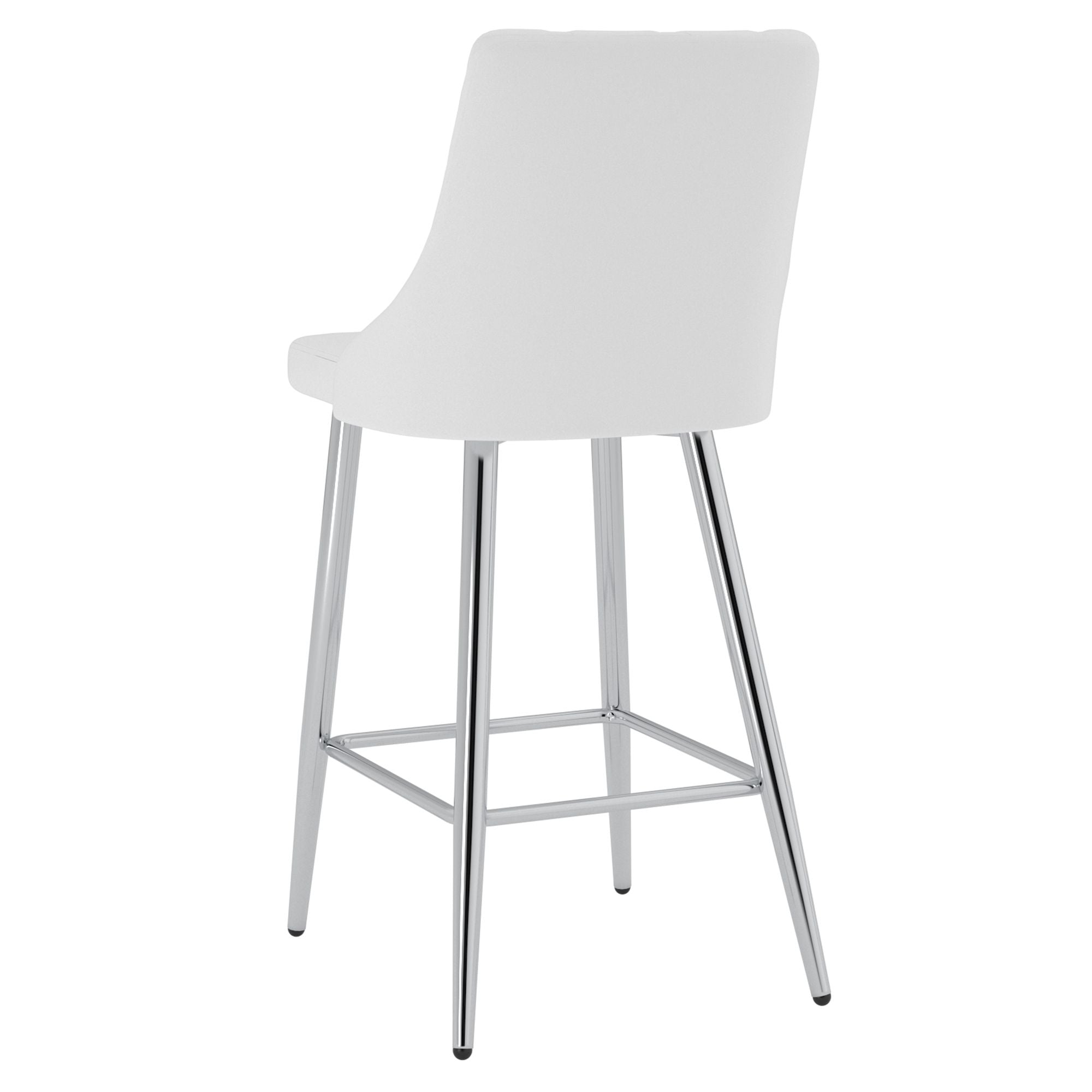 Devo 26" Counter Stool, set of 2, in White