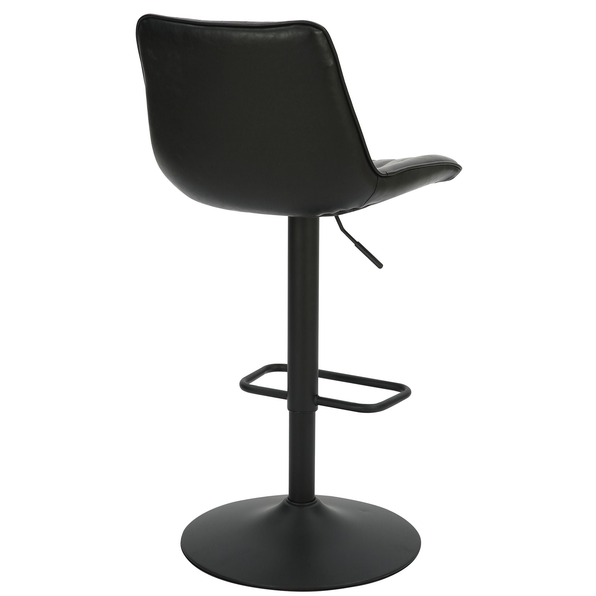 Kosi Adjustable Air-Lift Stool, set of 2, in Black