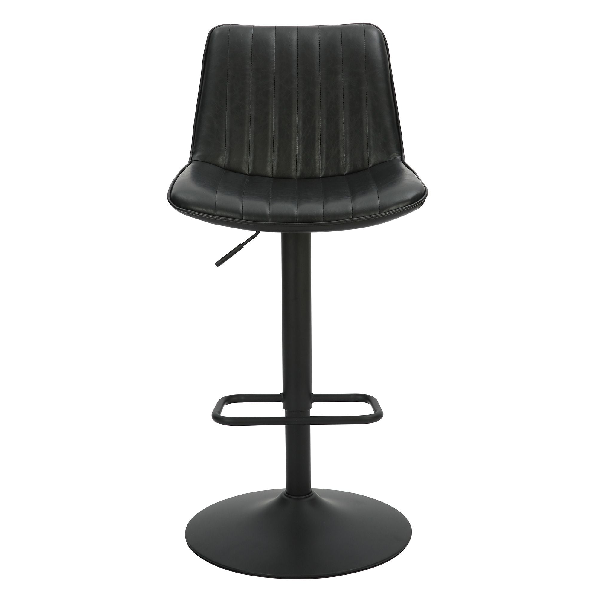 Kosi Adjustable Air-Lift Stool, set of 2, in Black