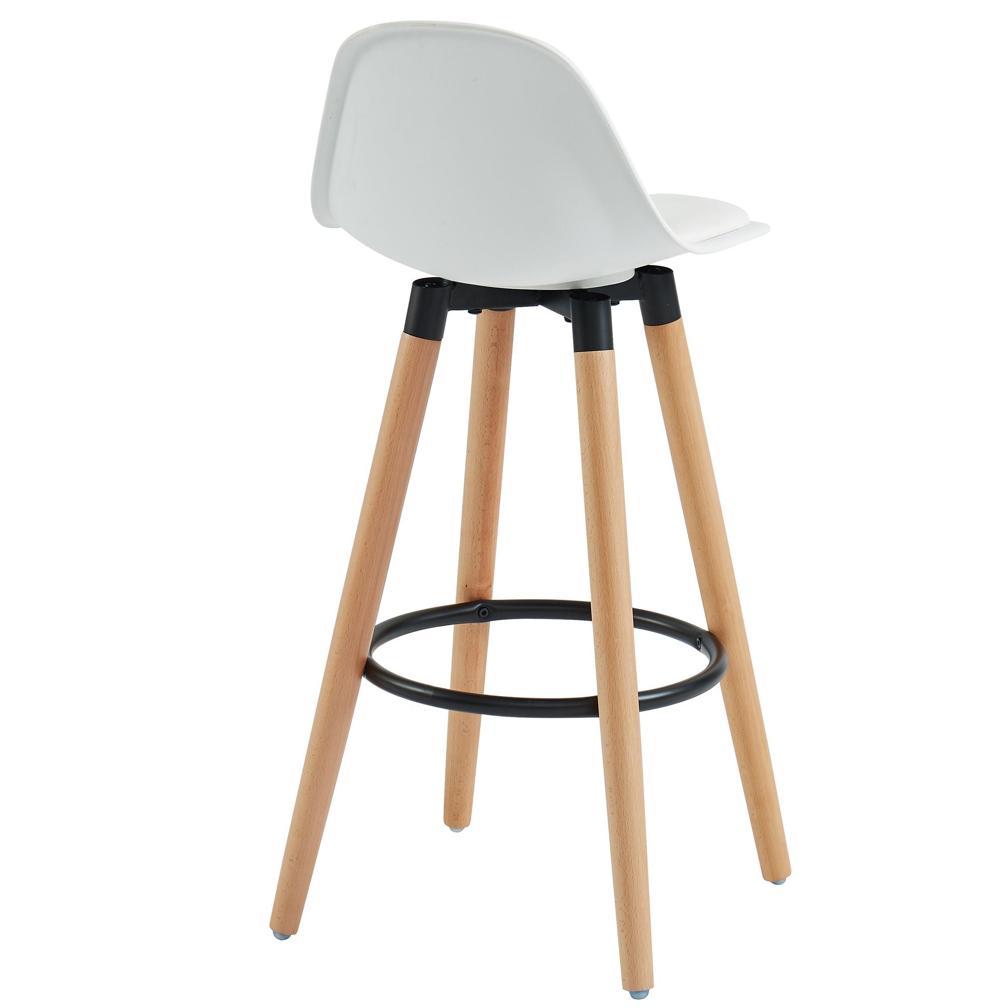 Diablo 26" Counter Stool, set of 2, in White and Natural