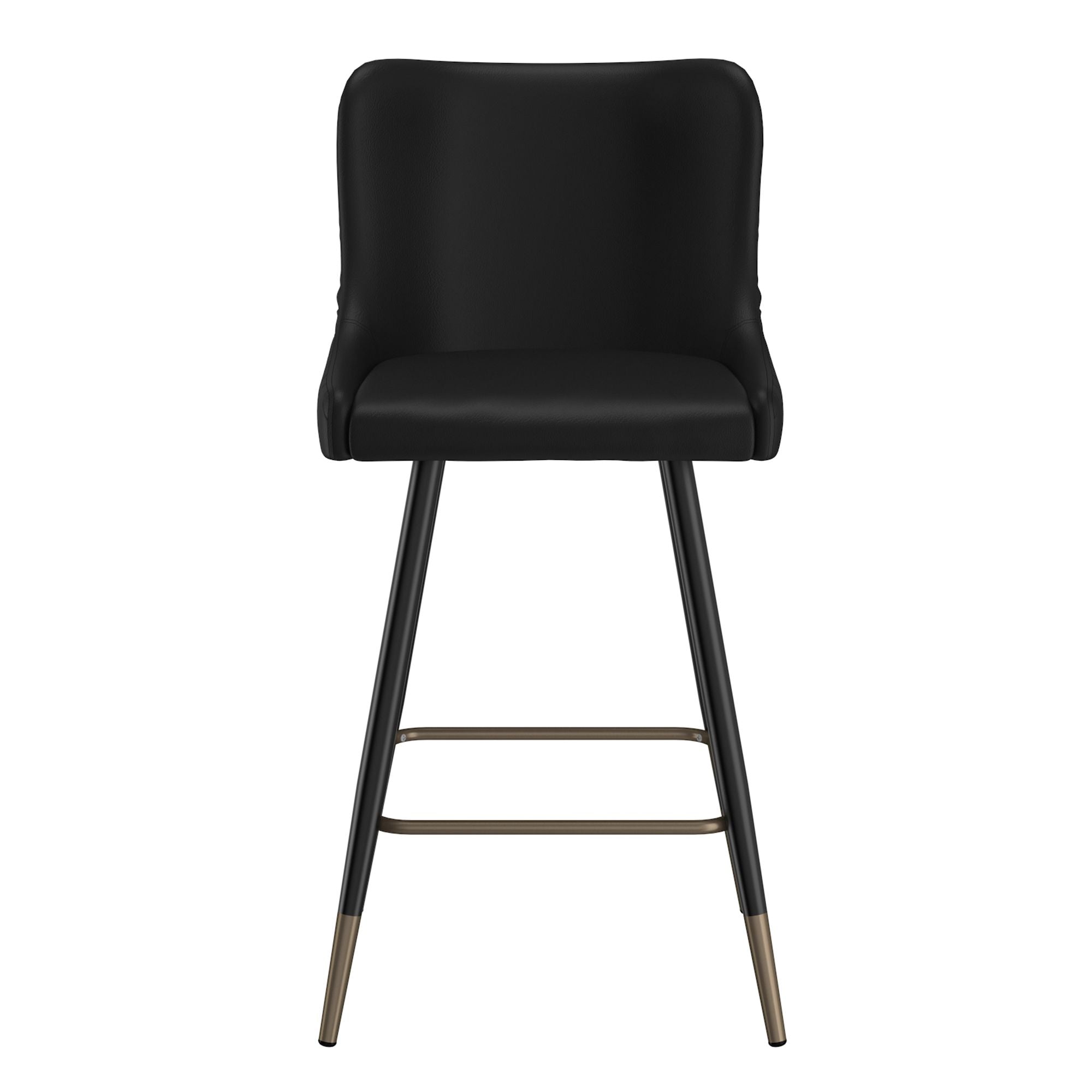 Xander 26" Counter Stool, set of 2, in Black