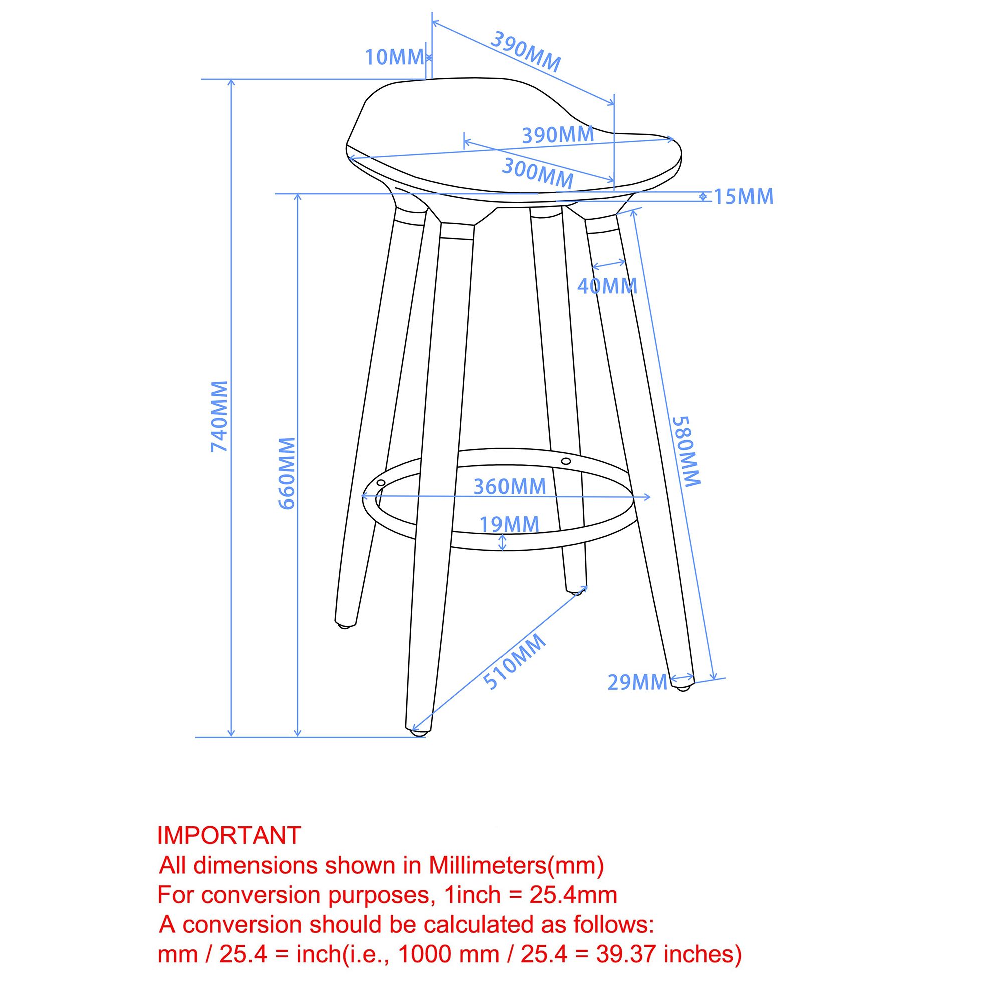Trex 26" Counter Stool, set of 2, in White and Natural