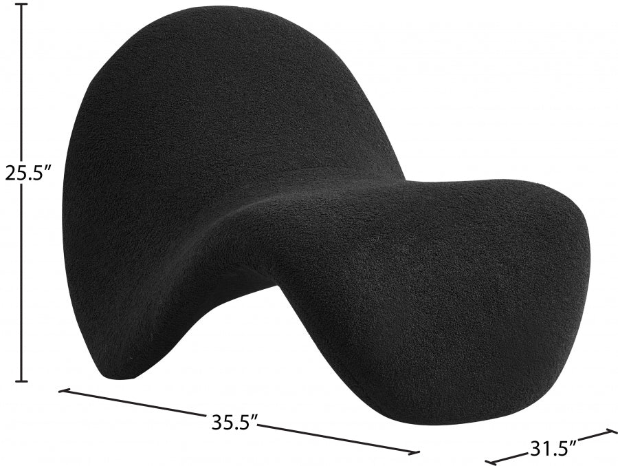 Fauteuil d'appoint rembourré en chenille Vivi