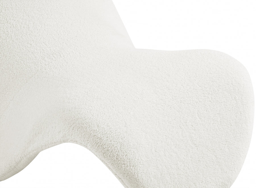 Fauteuil d'appoint rembourré en chenille Vivi