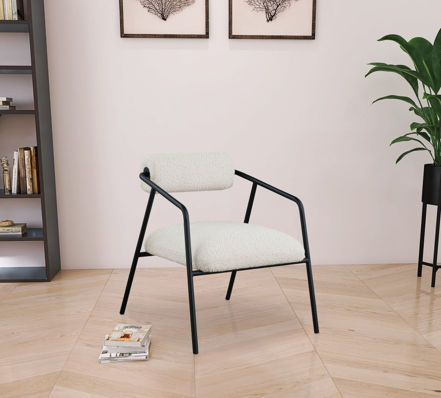 Fauteuil d'appoint rembourré en chenille Vivi