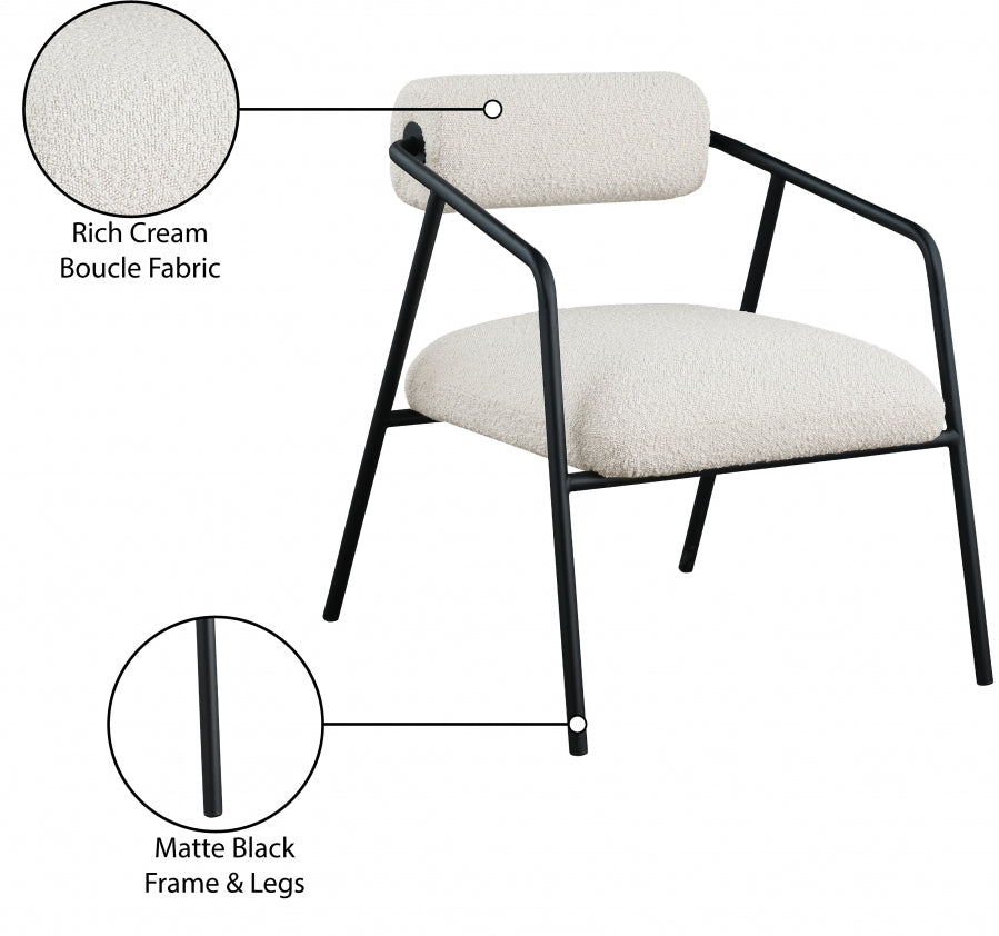 Fauteuil d'appoint rembourré en chenille Vivi
