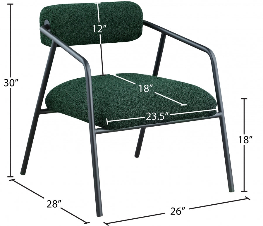 Fauteuil d'appoint rembourré en chenille Vivi