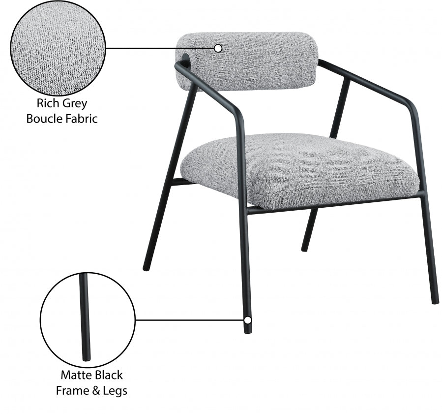 Fauteuil d'appoint rembourré en chenille Vivi
