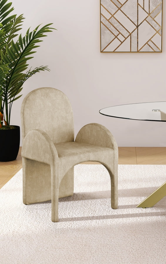Fauteuil d'appoint rembourré en chenille Vivi